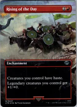 Magic | LTR | Rising of the Day (Borderless) | 427 | Foil | NM - Image 1