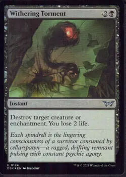 Withering Torment (Foil) - Duskmourn DSK - Magic MTG NM - Image 1