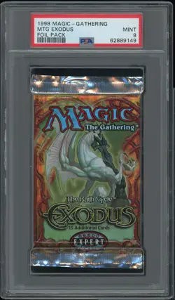 MTG Exodus Booster Pack Graded PSA 9 Magic the Gathering - Image 1