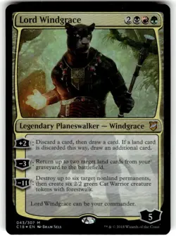MTG Magic the Gathering Lord Windgrace (43/358) Commander 2018 LP FOIL - Image 1