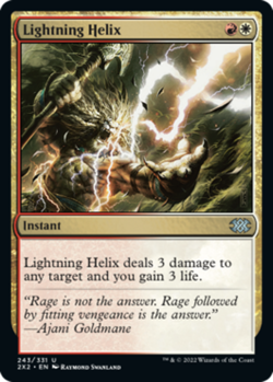 4x Lightning Helix NM-Mint, English Double Masters 2022 MTG Magic - Image 1