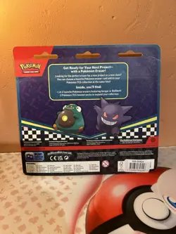 Pokemon TCG Back to School Eraser 2-Pack Blister| New and Sealed - Image 2