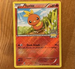 Torchic 12/111, LP Holo, State Championships, Pokemon League Promo TCG Card - Image 1