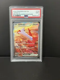 Pokemon TCG Surging Sparks Latias EX Special Illustration Rare 239/191 PSA 9 - Image 1
