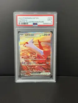 Pokemon TCG Surging Sparks Latias EX Special Illustration Rare 239/191 PSA 9 - Image 2
