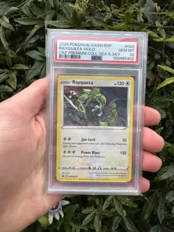 2024 Pokemon Sword & Shield Black Star Promo (SWSH BSP) # 029 Rayquaza PSA 10 - Image 2