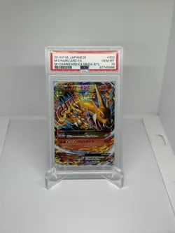Pokemon M Charizard EX PSA 10 GEM MT Japanese 2014 Glurak Mega Battle PSA BGS - Image 1