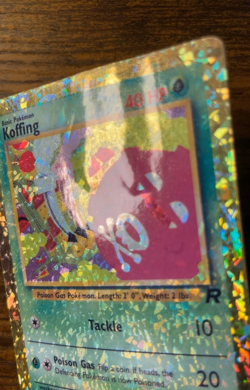 ?DMG Very Rare Gold Team Rocket Koffing ? Vintage Vending Sticker Pokemon Read? - Image 4