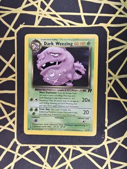 🔥 Dark Weezing 31/82 🔥 Non Holo Rare Team Rocket Set Pokemon Card WOTC TCG - Image 2