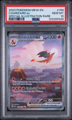 Pokemon TCG Charizard ex 199/165 Special Illustration 151 PSA 10 - Image 1