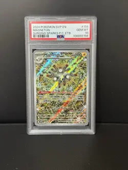 Pokemon Surging Sparks - SVP159 Magneton - Pokemon Center Stamped Promo -PSA 10 - Image 1