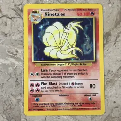 1999 Pokemon WOTC Base Set ~ Ninetales 12/102 Holo Rare ~ NM/NM+ - Image 1