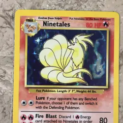 1999 Pokemon WOTC Base Set ~ Ninetales 12/102 Holo Rare ~ NM/NM+ - Image 2
