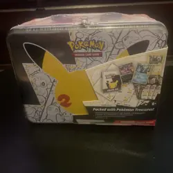 2021 Pokemon 25th Anniversary Celebrations -Treasure Chest Lunchbox Tin SEALED - Image 1