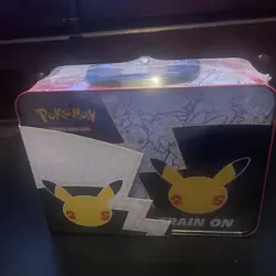 2021 Pokemon 25th Anniversary Celebrations -Treasure Chest Lunchbox Tin SEALED - Image 2