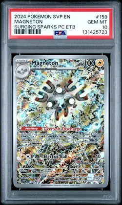 Magneton 159 Pokemon Center Stamp PSA 10 SVP EN SV Black Star Promo 2024 - Image 1