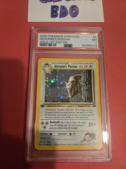 2000 POKEMON GYM CHALLENGE 1ST EDITION #8/132 GIOVANNI'S PERSIAN HOLO PSA 7 - Image 2