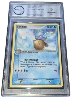 Pokemon - Schillok - AA 5- 2006 EX Crystal Guardians - DE - no CGC PSA Grading - Image 1