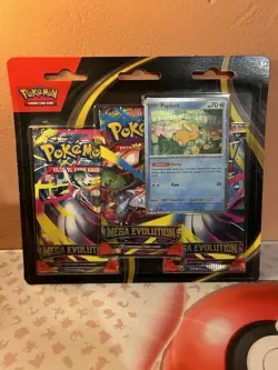 Pokemon TCG - Mega Evolution 3 Pack Blister - Sealed - Psyduck - Image 1