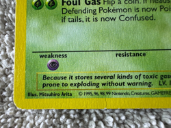 1999 Pokemon Base Set Shadowless 1st Edition Koffing #51 HP - Image 5