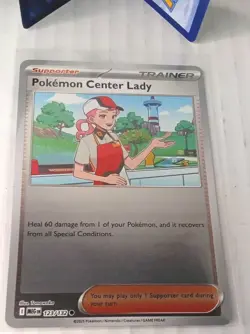 Pokemon Center Lady 123/132 Me01: Mega Evolution Reverse Holo - Image 2
