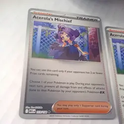 X3 Acerola's Mischief 113/132 - Mega Evolution - Pokemon - NM/M 2x Normal 1x RH - Image 2