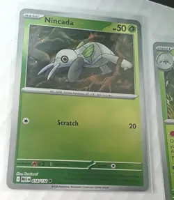 Pokemon Mega Evolution Nincada 016/132 & Ninjask 017/132 Reverse Holo Rare NM - Image 2