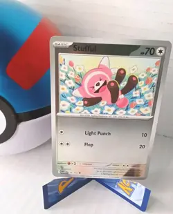 Stufful 111/132 Me01: Mega Evolution Reverse Holo - Pokemon TCG NM Free Shipping - Image 1