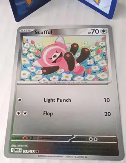 Stufful 111/132 Me01: Mega Evolution Reverse Holo - Pokemon TCG NM Free Shipping - Image 2