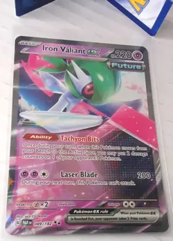 Pokemon TCG Iron Valiant ex 089/182 Paradox Rift Double Rare Holo NM - Image 2