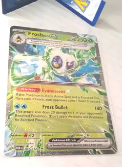 Pokemon TCG Froslass EX 003/182 S&V: Paradox Rift Double Rare NM Condition - Image 2