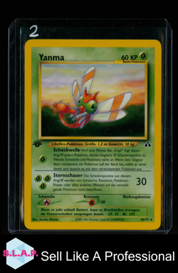 YANMA POKEMON 1999 GERMAN 1ST EDITION 36/75 - Image 1