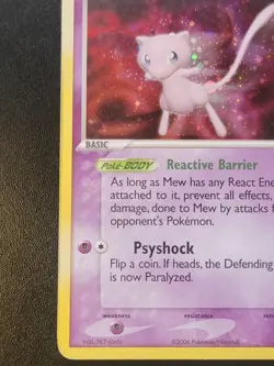 Mew 4/17 POP Series 4 Promo Pokemon Card Holo Foil Rare LP - Image 3