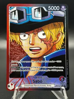 One Piece TCG OP13-004 Sabo Alt Art Leader AA Card Game CCG English - Image 1
