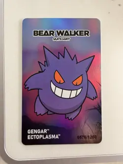 Pokemon Center x Bear Walker Gengar Skateboard Card: 0576/1250 - Image 1