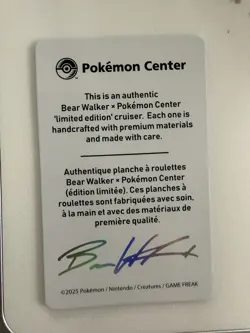 Pokemon Center x Bear Walker Gengar Skateboard Card: 0576/1250 - Image 2
