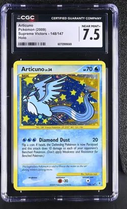 CGC 7.5 Articuno 2009 Supreme Victors 148/147 Holo SWIRL Pokemon Card - Image 1