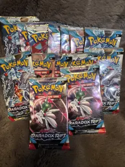 Pokemon TCG Paradox rift 14 Unopened Packages Containing 10 Cards Each - Image 2