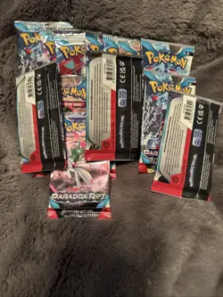 Pokemon TCG Paradox rift 14 Unopened Packages Containing 10 Cards Each - Image 3