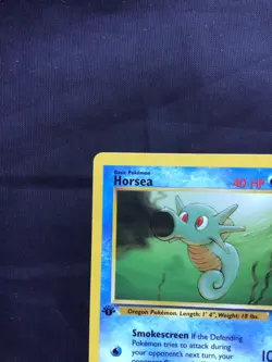 Pokemon Cards: Fossil 1st Edition Common: Horsea 49/62 - Image 2