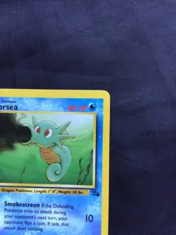 Pokemon Cards: Fossil 1st Edition Common: Horsea 49/62 - Image 3