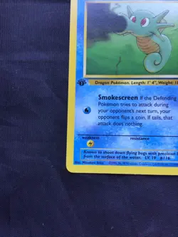 Pokemon Cards: Fossil 1st Edition Common: Horsea 49/62 - Image 5