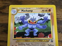 Pokemon Wotc Black Star Promo # 43 Machamp *nice looking card* - Image 2