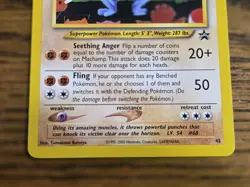 Pokemon Wotc Black Star Promo # 43 Machamp *nice looking card* - Image 3