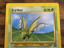 Pokemon Wotc Black Star Promo # 45 SCYTHER *awesome card look* - Image 2