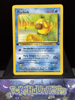 Pokemon Card Psyduck 53/62 Fossil Set 1st Edition Common Near Mint - Image 1