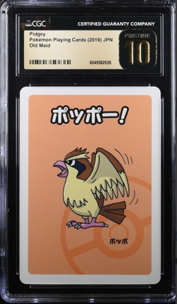 CGC 10 Pristine Pidgey Old Maid 2019 Japanese Pokemon Card - Image 1