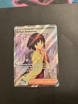 Erika's Invitation Full Art NM 196/165 Scarlet & Violet 151 Pokemon Card - Image 1