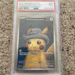Pokemon Card PSA 9 Pikachu with Grey Felt Hat SVP 085 Van Gogh Promo Museum 2023 - Image 3