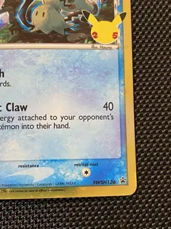 Pokemon TCG Mimikyu SWSH136 Holo Rare Promo Card Celebrations Collection - NM - Image 4
